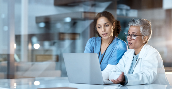 Healthcare IT professional managing secure ITAD and certified data destruction in a Canadian hospital facility